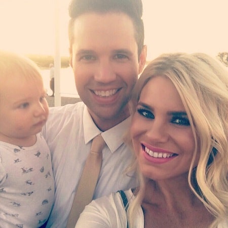 A picture of David Osmond with his wife Valerie and son Everest.